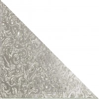 Треугольная зеркальная серебряная плитка Алладин-1 ТЗСАл-1 - 180х180 мм/10шт